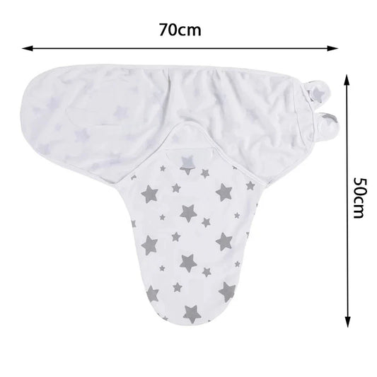 Ensemble Couverture et Chapeau Bébé 0-6 Mois – Coton Dessin Animé