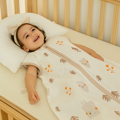 Sac de couchage d’été pour bébé – 100% coton respirant