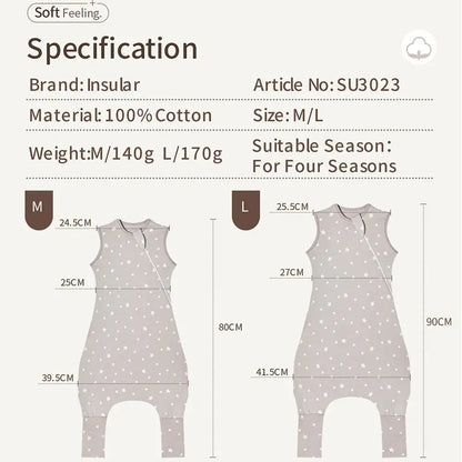 INSULAR – Gigoteuse évolutive avec pieds pour bébé